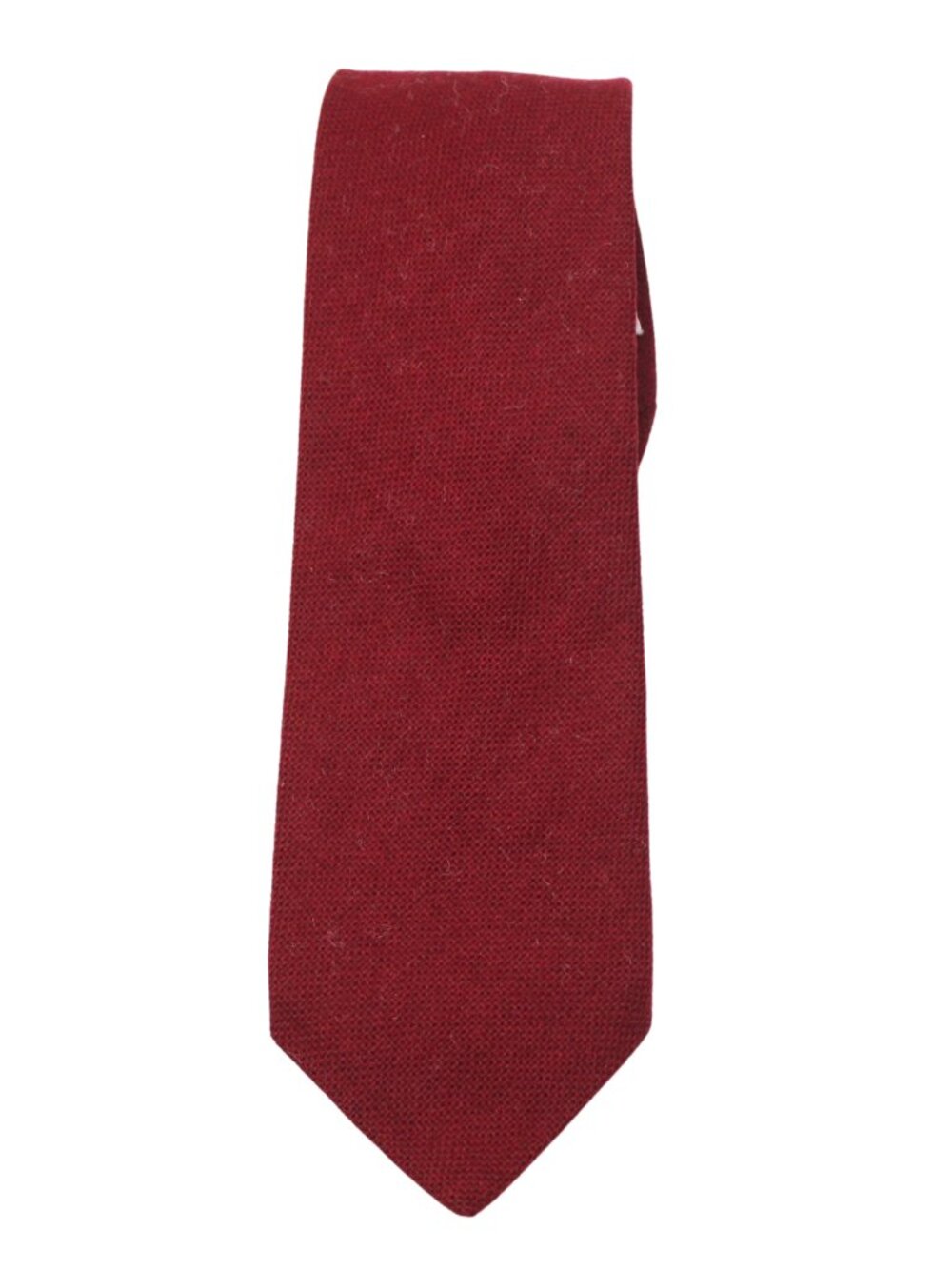 Vintage Briar Pride of England red wool 70s long wide tie uniform Scotland made